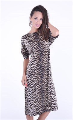 5385 Платье леопард - фото 10510