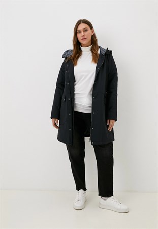 Кармель ЕК 2261 куртка синяя, отделка крапушка 2261