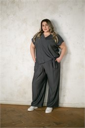 Блузка 70915010 серый 70915010