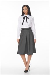 AZBS6063/белый-черный блузка