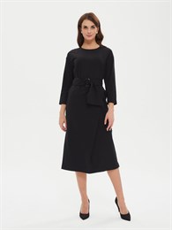 Платье Р 007р 916 + пояс текстильный (чёрное)
