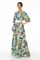 ALDS5045/мультиколор платье жен. с япон. поясом - фото 6384