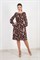 AVDS7017/коричневый платье 00102857
